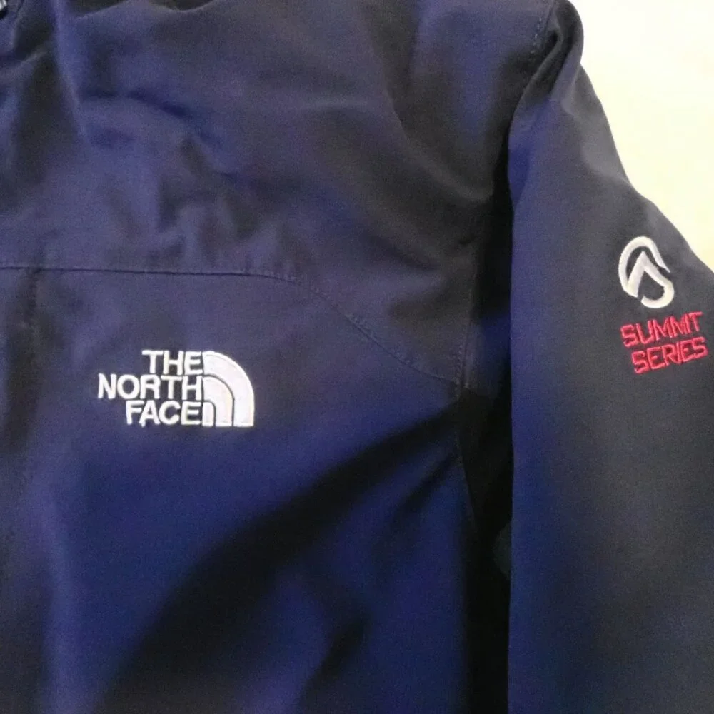 Vintage The North Face Jacket Mens M Summit Series Windstopper Blue Hooded - Picture 5 of 8